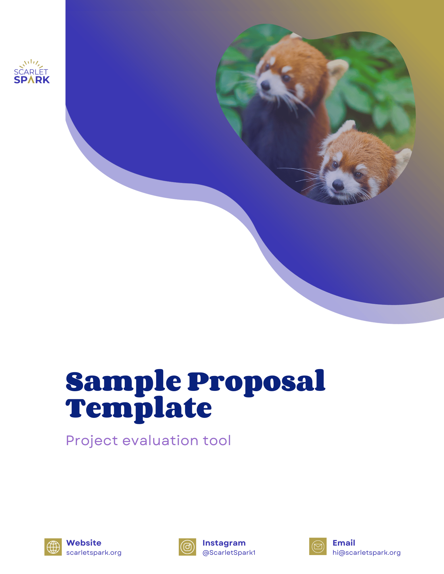 Sample Proposal Template Cover Image
